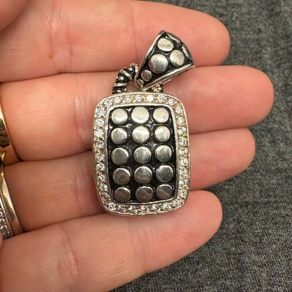 Silver Dot Pendant - Picture 2 of 4